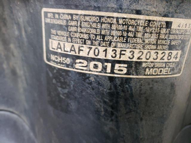 2015 HONDA NCH50 LALAF7013F3203284