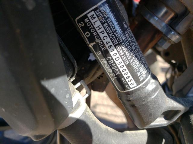 2013 HONDA CB500 X MLHPC4610D5000650
