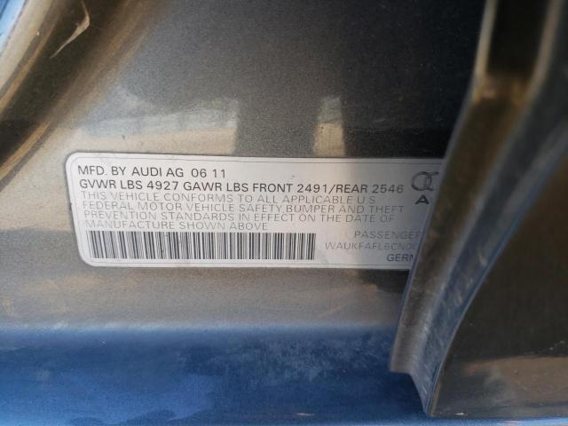 2012 AUDI A4 PRESTIG WAUKFAFL6CN002712