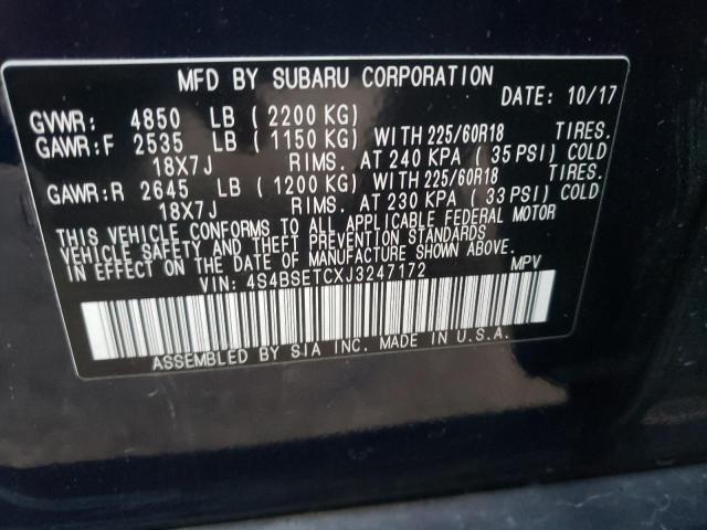 2018 SUBARU OUTBACK TO 4S4BSETCXJ3247172