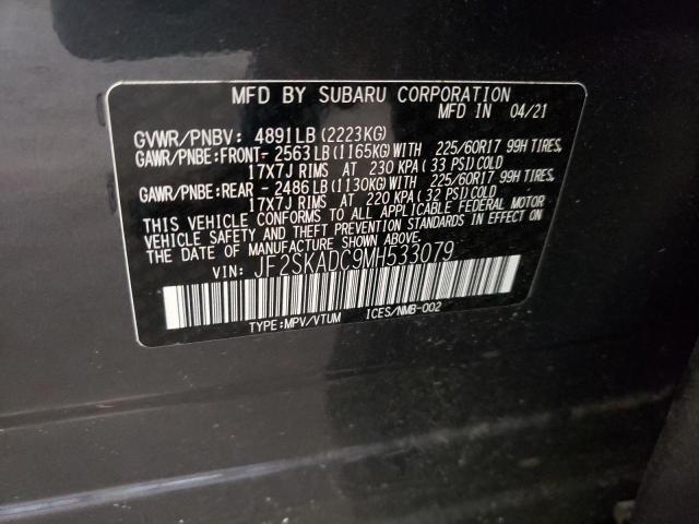 2021 SUBARU FORESTER JF2SKADC9MH533079