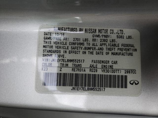 2017 INFINITI Q60 PREMIU JN1EV7EL8HM552517