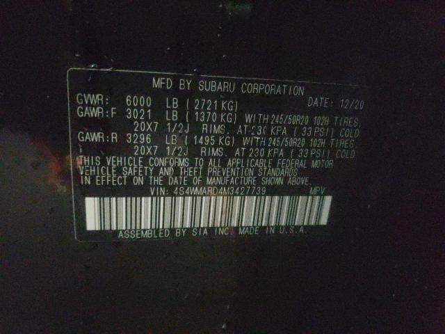 2021 SUBARU ASCENT TOU 4S4WMARD4M3427739