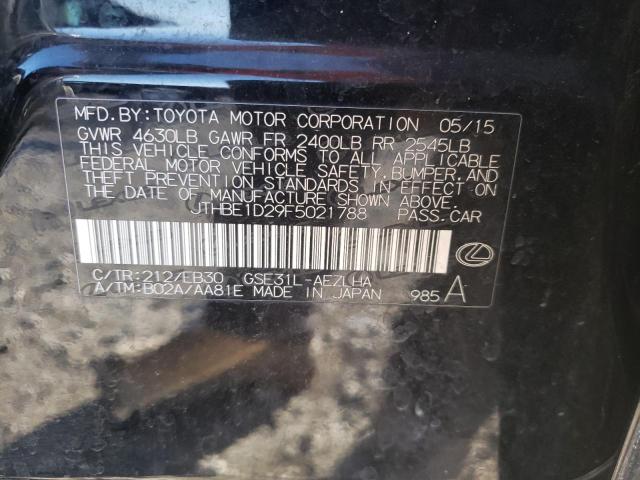 2015 LEXUS IS350 JTHBE1D29F5021788