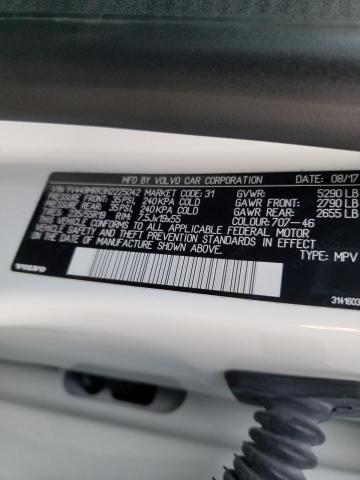 2017 VOLVO XC60 T6 DY YV449MRR3H2225042