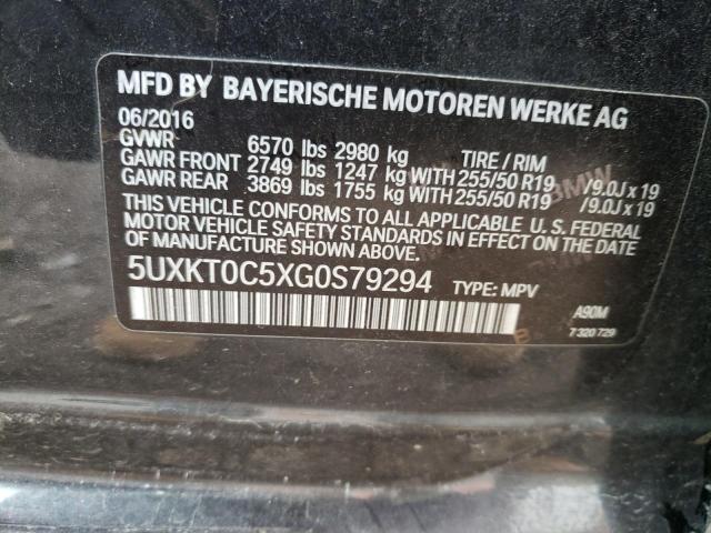 2016 BMW X5 XDR40E 5UXKT0C5XG0S79294