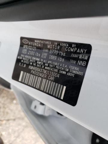 2021 HYUNDAI VENUE SE KMHRB8A37MU115004