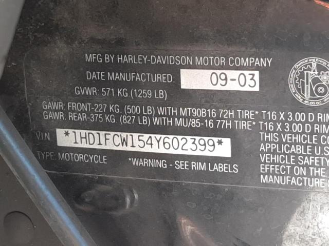 2004 HARLEY-DAVIDSON FLHTCUI 1HD1FCW154Y602399