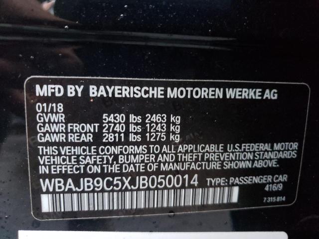 2018 BMW M550XI WBAJB9C5XJB050014