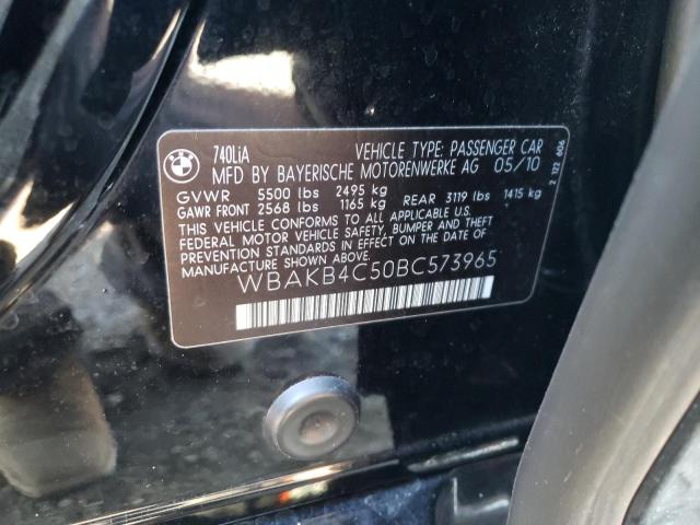 2011 BMW 740 LI WBAKB4C50BC573965