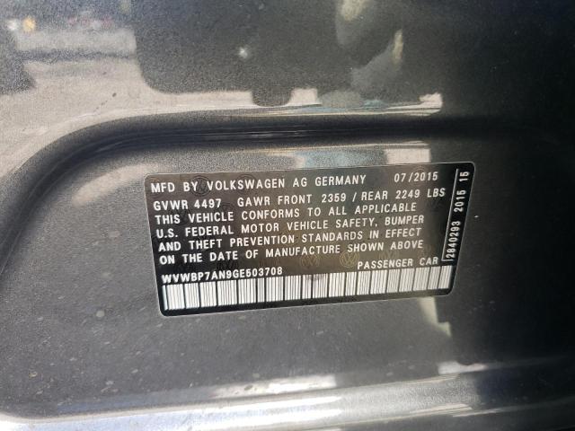 2016 VOLKSWAGEN CC BASE WVWBP7AN9GE503708