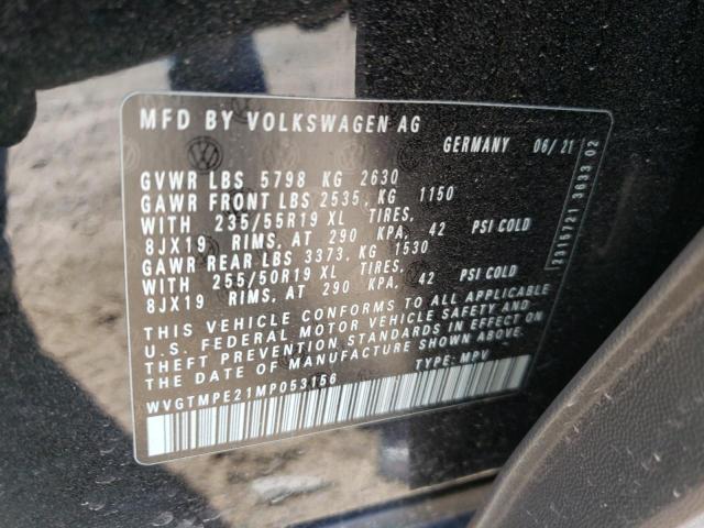 2021 VOLKSWAGEN ID.4 PRO S WVGTMPE21MP053156