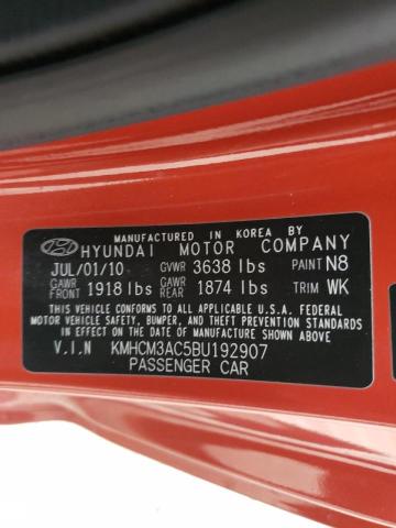 2011 HYUNDAI ACCENT GL KMHCM3AC5BU192907