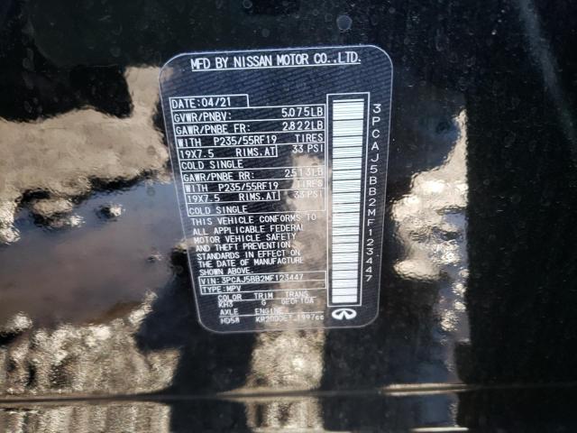 2021 INFINITI QX50 LUXE 3PCAJ5BB2MF123447