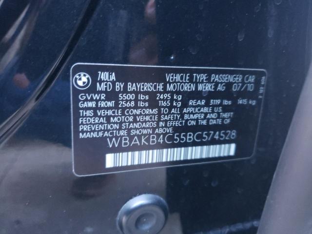 2011 BMW 740 LI WBAKB4C55BC574528