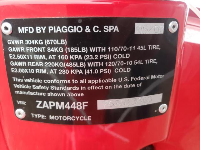 2008 VESPA LX 150 ZAPM448F785013380