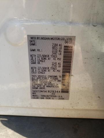 2017 NISSAN ROGUE SV H 5N1ET2MV5HC829344