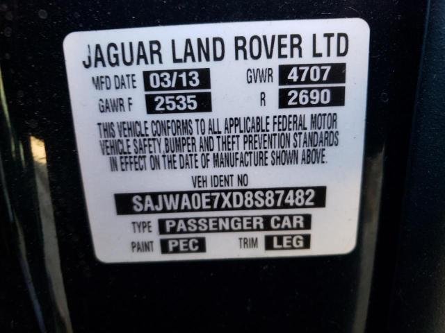 2013 JAGUAR XF SAJWA0E7XD8S87482