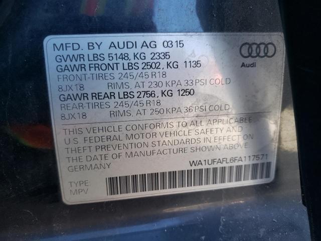 VIN WA1UFAFL6FA117571 2015 Audi A4, Premium Plus no.10