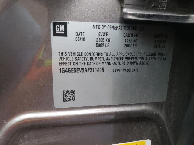 2010 BUICK LACROSSE C 1G4GE5EV5AF311418