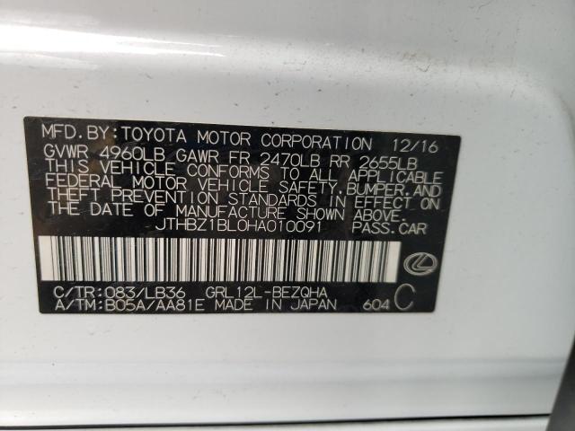 2017 LEXUS GS 350 BAS JTHBZ1BL0HA010091