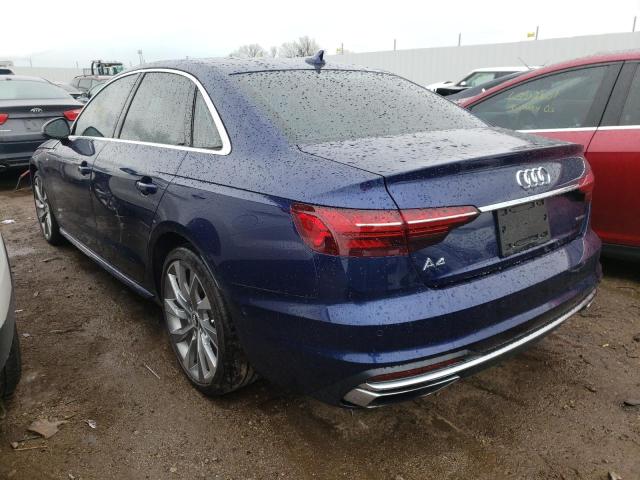 2020 AUDI A4 PRESTIG WAUFNAF46LA059397
