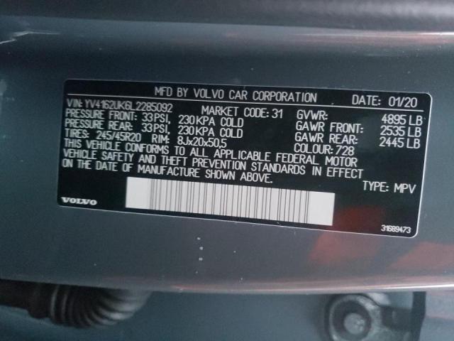 2020 VOLVO XC40 T5 MO YV4162UK6L2285092