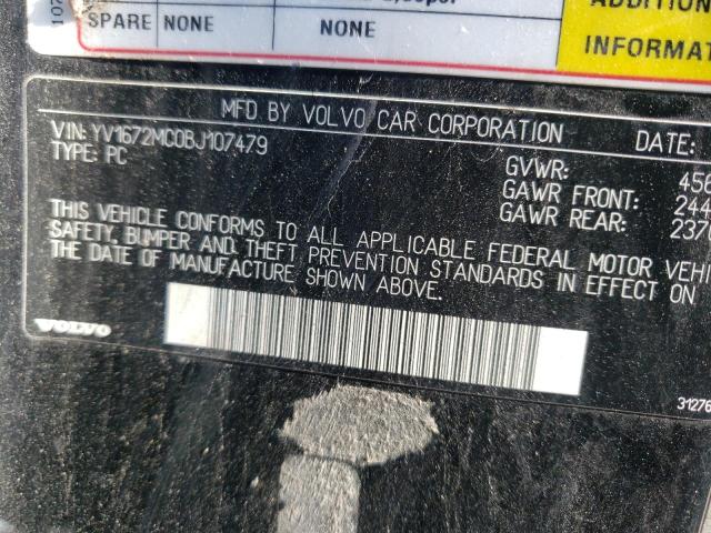 2011 VOLVO C70 T5 YV1672MC0BJ107479