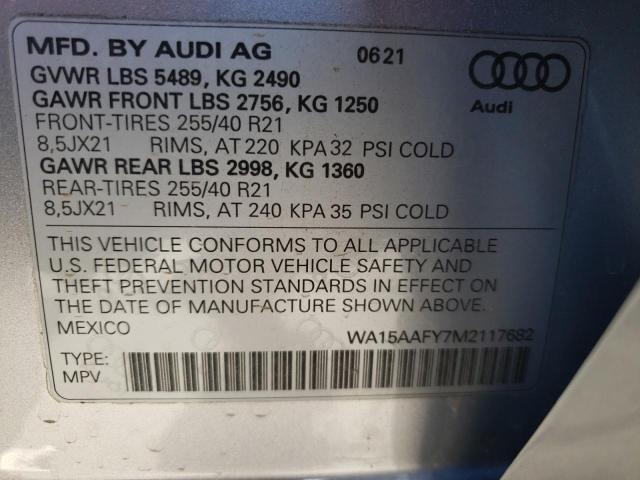 2021 AUDI Q5 SPORTBA WA15AAFY7M2117682