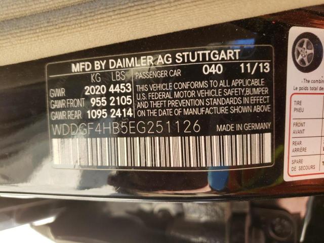 2014 MERCEDES-BENZ C CLASS WDDGF4HB5EG251126