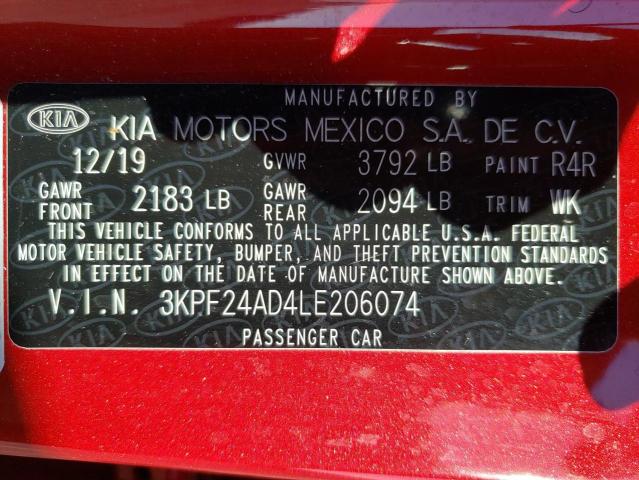 2020 KIA FORTE FE 3KPF24AD4LE206074