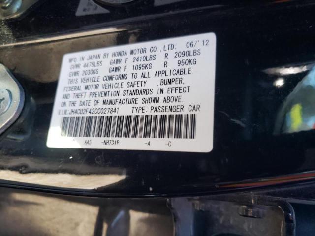 2012 ACURA TSX JH4CU2F42CC027841