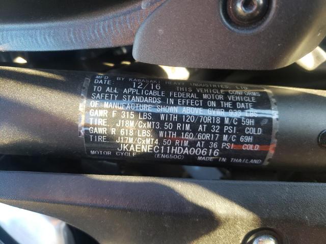 2017 KAWASAKI EN650 C JKAENEC11HDA00616