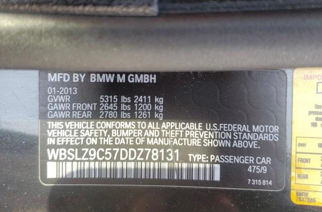 2013 BMW M6 WBSLZ9C57DDZ78131