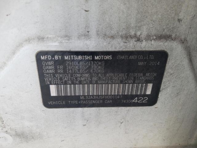 2015 MITSUBISHI MIRAGE DE ML32A3HJ5FH001047