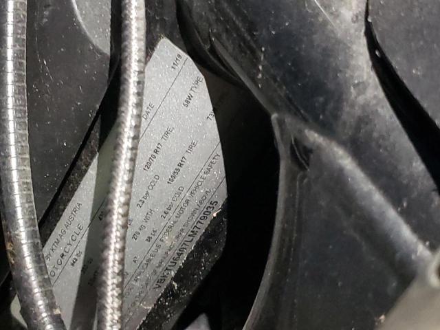 2020 KTM 790 DUKE VBKTU6407LM779035