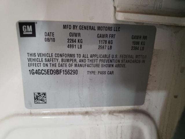 2011 BUICK LACROSSE C 1G4GC5ED9BF156290