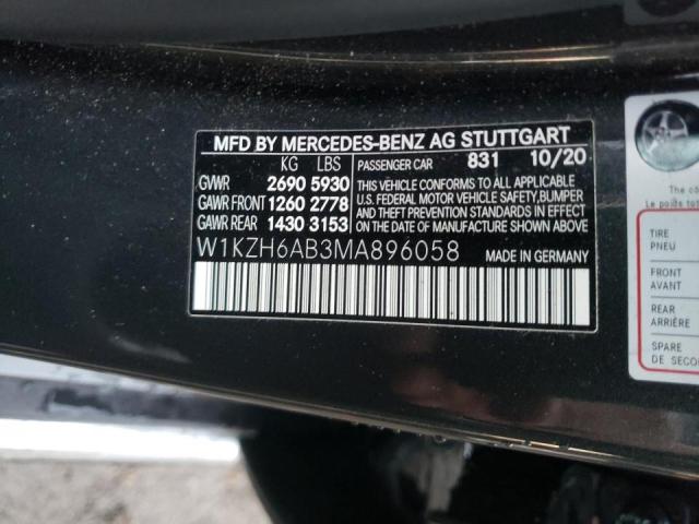 2021 MERCEDES-BENZ E 450 4M A W1KZH6AB3MA896058