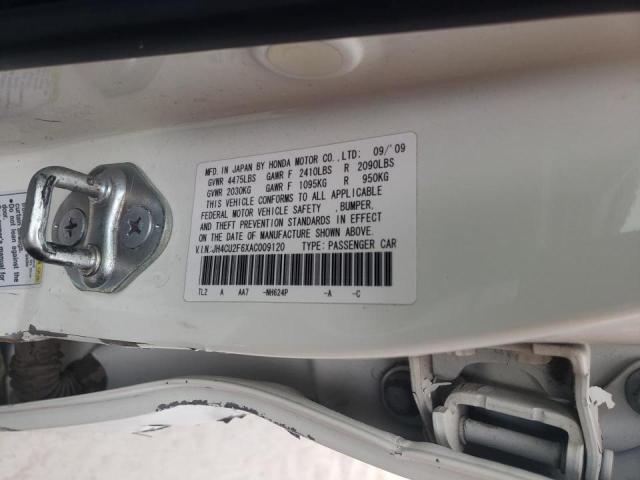 2010 ACURA TSX JH4CU2F6XAC009120