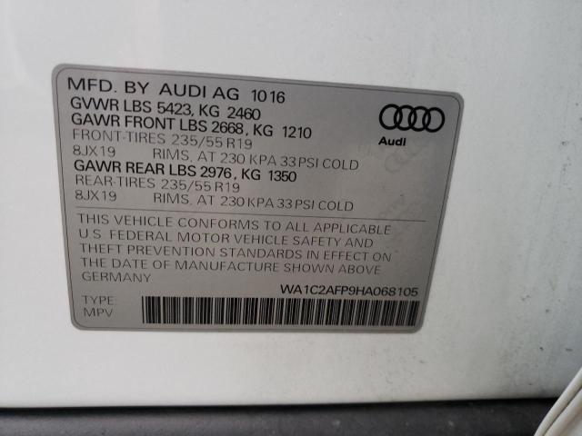 VIN WA1C2AFP9HA068105 2017 Audi Q5, Premium no.10