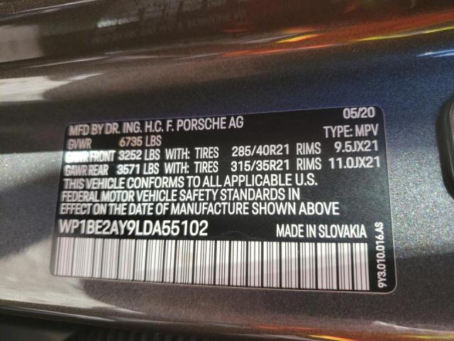 2020 PORSCHE CAYENNE E WP1BE2AY9LDA55102