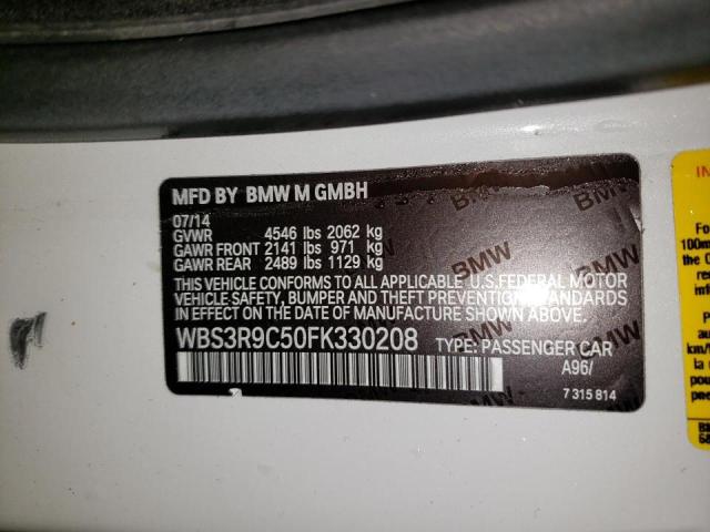2015 BMW M4 WBS3R9C50FK330208