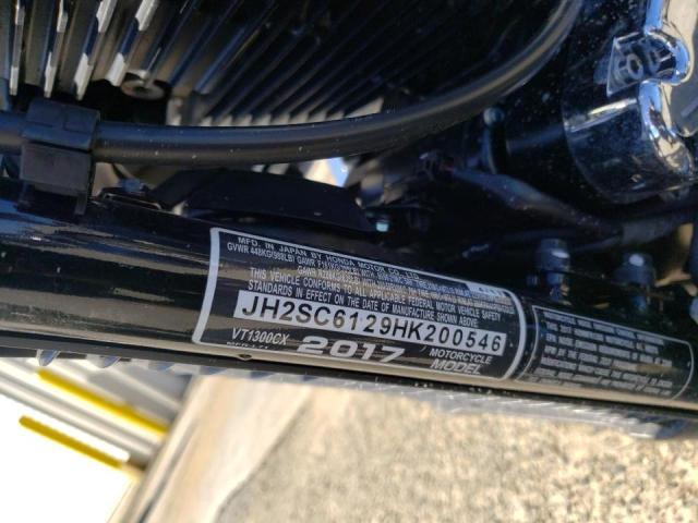 2017 HONDA VT1300 CX JH2SC6129HK200546