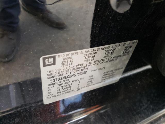 2017 GMC 1500 3GTU2NEC5HG137308