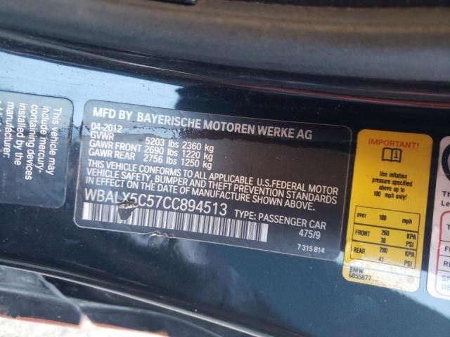 2012 BMW 650 XI WBALX5C57CC894513