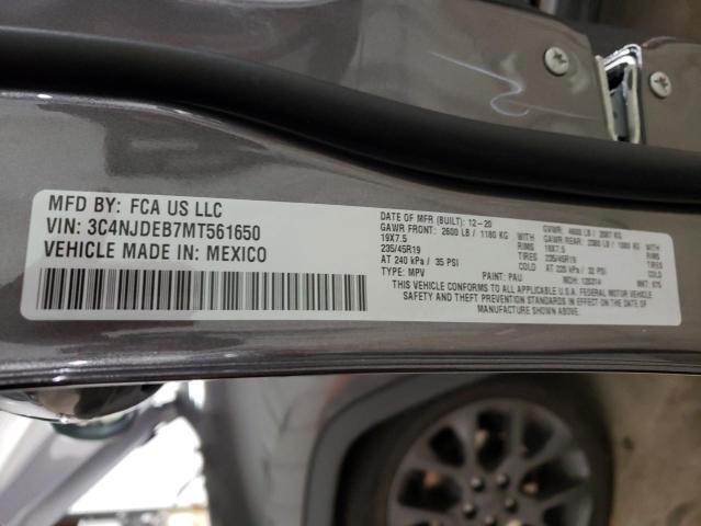 2021 JEEP COMPASS 80 3C4NJDEB7MT561650