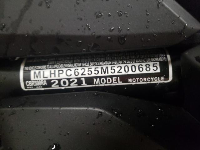 2021 HONDA CBR500 RA MLHPC6255M5200685