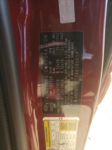 2011 KIA SEDONA KNDMG4C78B6380654