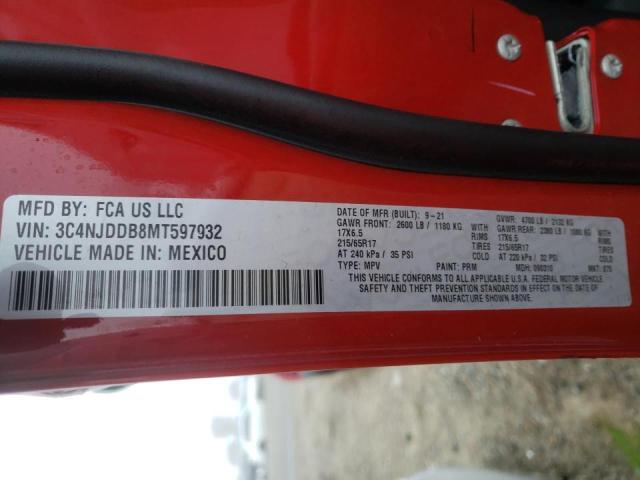 2021 JEEP COMPASS TR 3C4NJDDB8MT597932