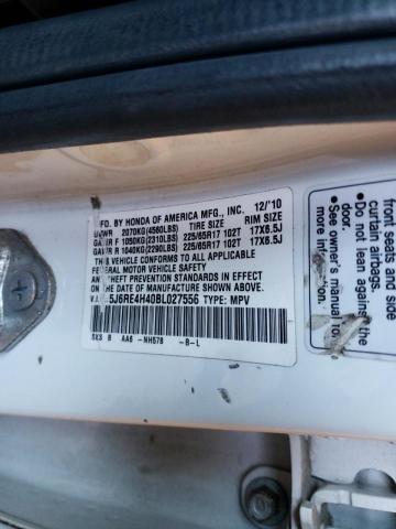 2011 HONDA CRV 4X4 5J6RE4H40BL027556